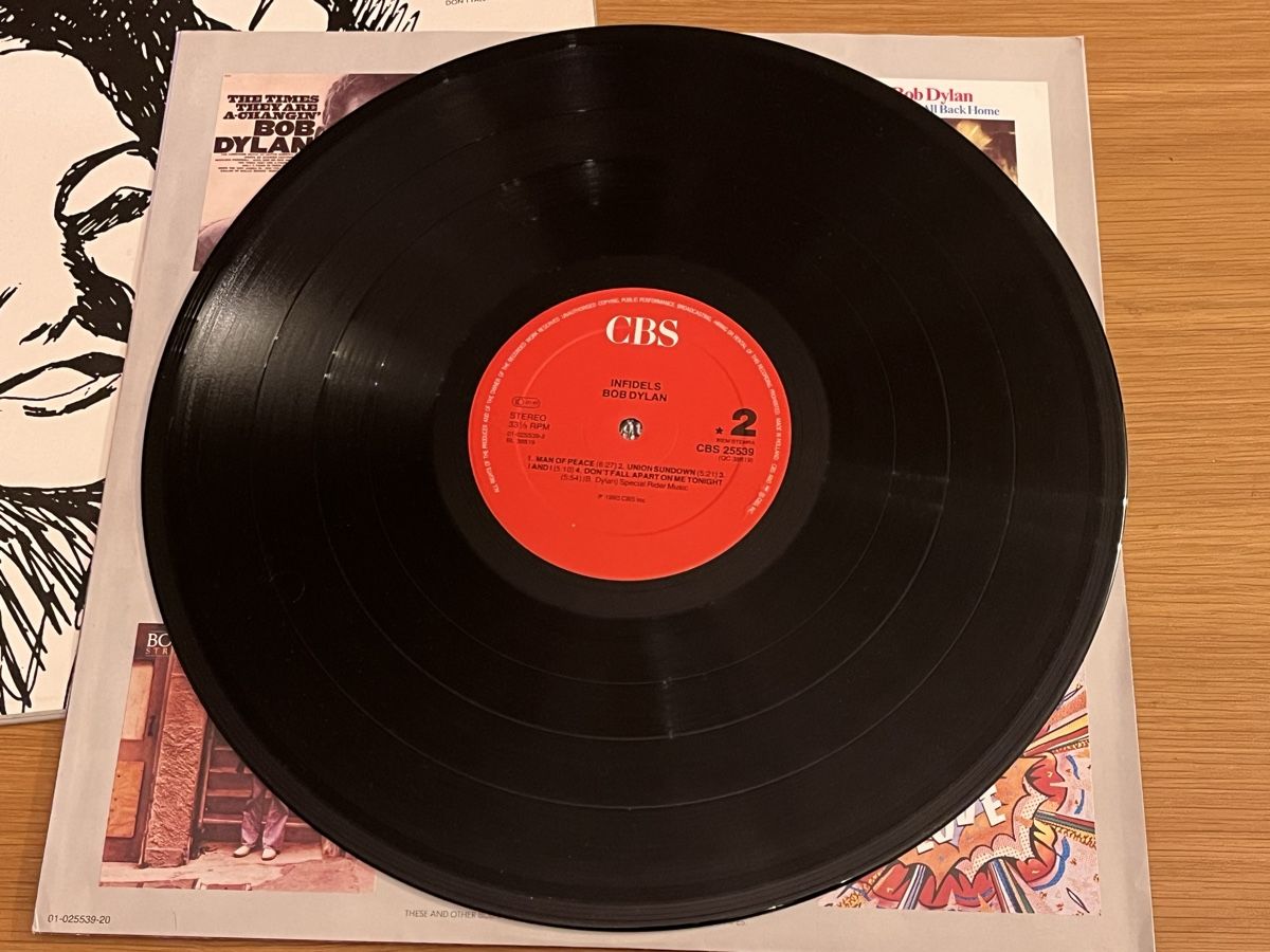 Dischi in vinile: Bob Dylan Infidels Lp Netherlands – Usato da Basel venduto da Vinyloase 4