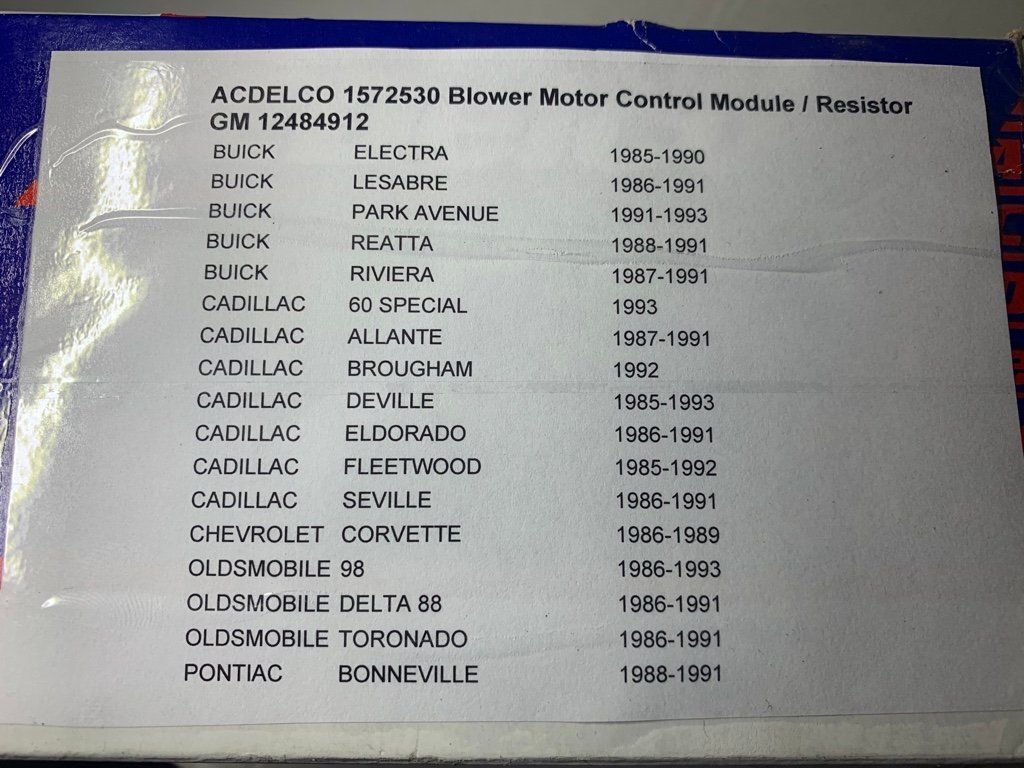Toutes les pièces auto: Lüfter Control Modul Buick Cadillac Olds – Neuf avec emballage d'origine à Stetten AG par klappag 3