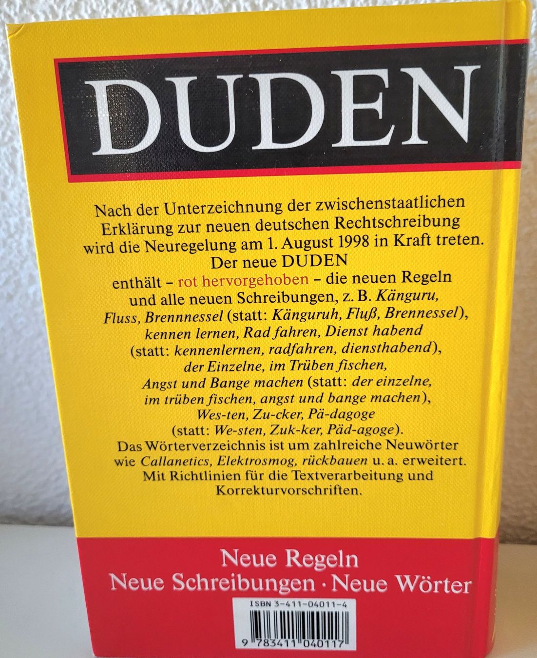 Bücher: DUDEN Deutsche Rechtschreibung – Gebraucht aus Oberuzwil von rtr_wp6m 1