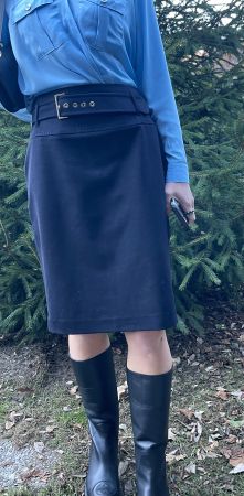 Gonna Max Mara tg.46(M/L) in colore blu notte
