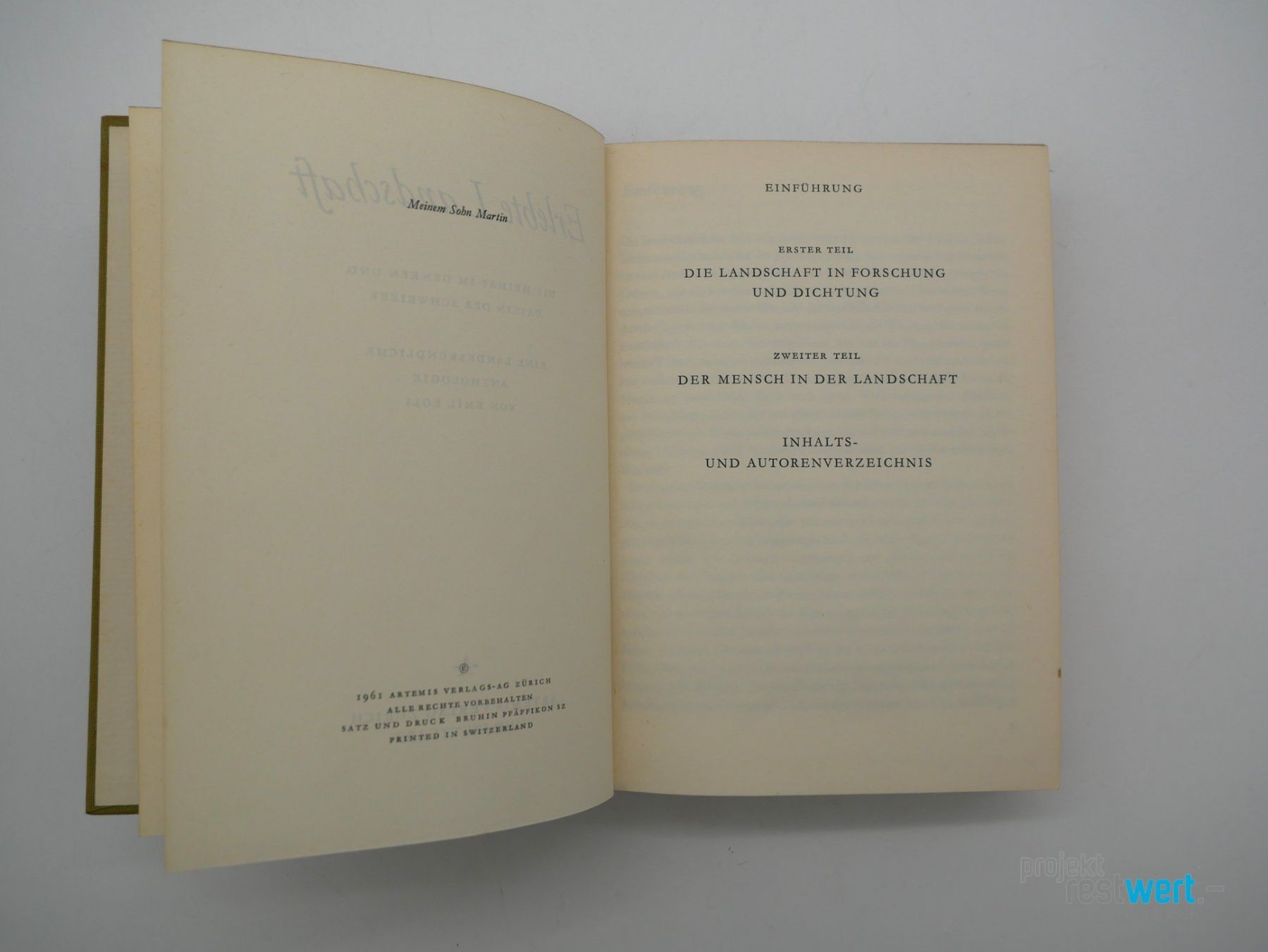 Bücher: EMIL EGLI Erlebte Landschaft – Gebraucht aus Winterthur von Restwert_Winterthur 7