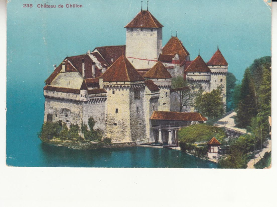 Cartoline postali: Chillon 1928 – Usato da Bürglen TG venduto da StampGraf