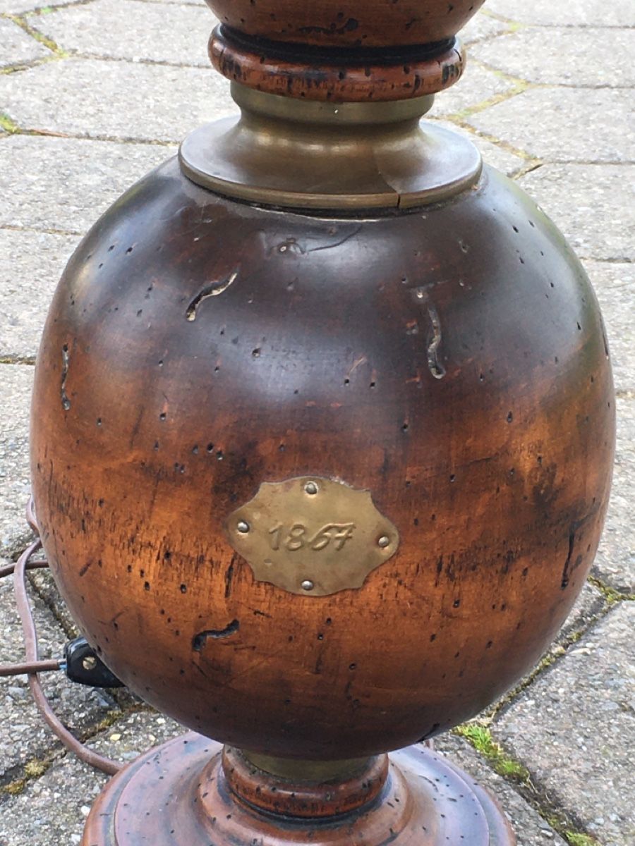 Lampen: Antike Globus - Tisch - Lampe „1867“ – Gebraucht aus Wangen b. Olten von Finolino28 2