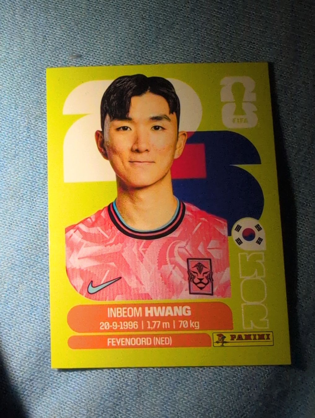 Panini Carte collezionabili: Inbeom Hwang KOR 11 – Nuovo e nell'imballaggio originale da Lausanne venduto da KarolyneBaiao