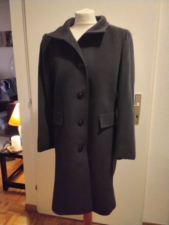 Manteau d'hiver élégant, laine et cashmere T38