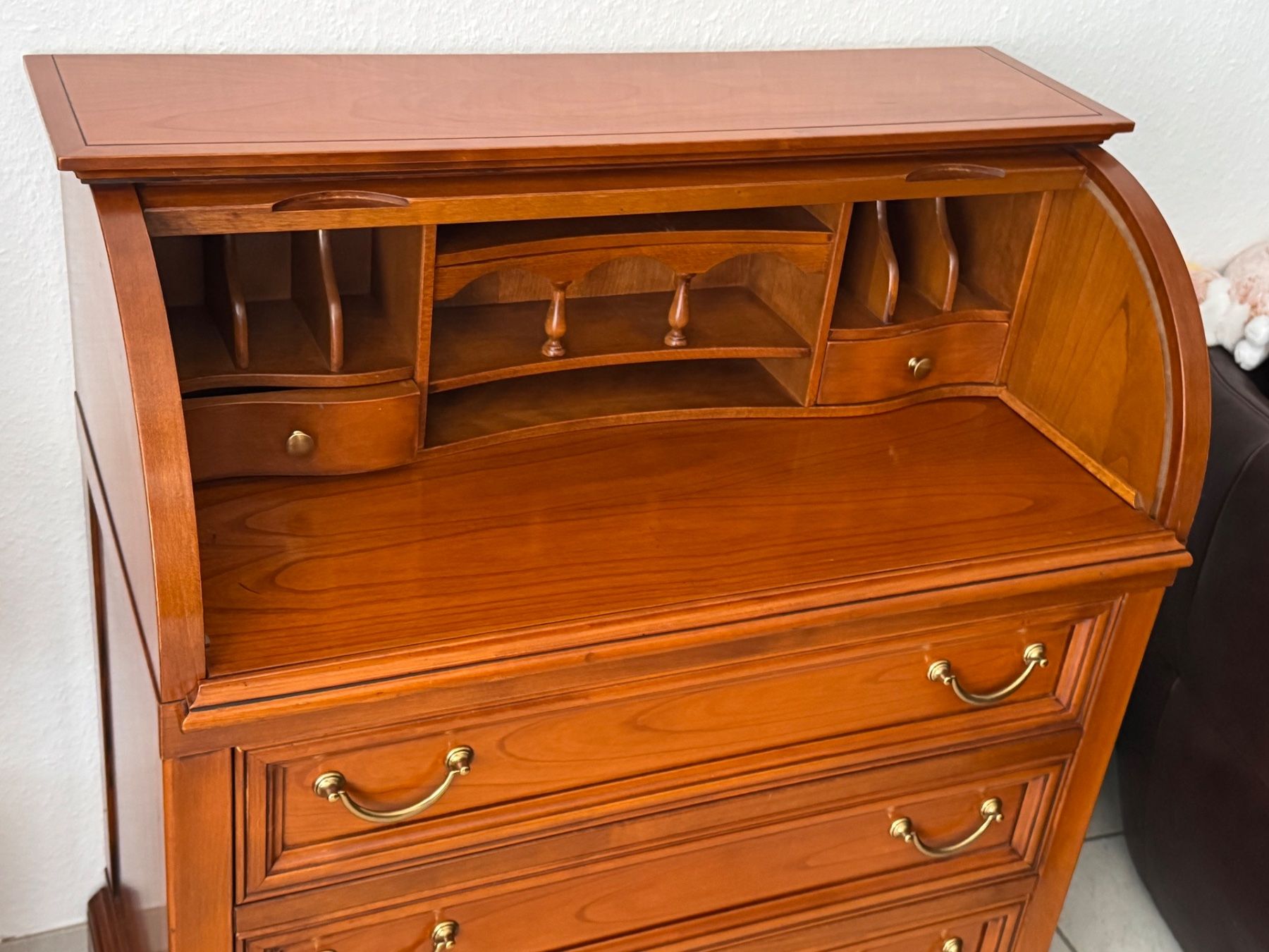 Schreibtische: Sekretär Biedermeier Selva Kirschbaum Stilmöbel + Versand – Gebraucht aus Gemünden von GEUENWALD 6