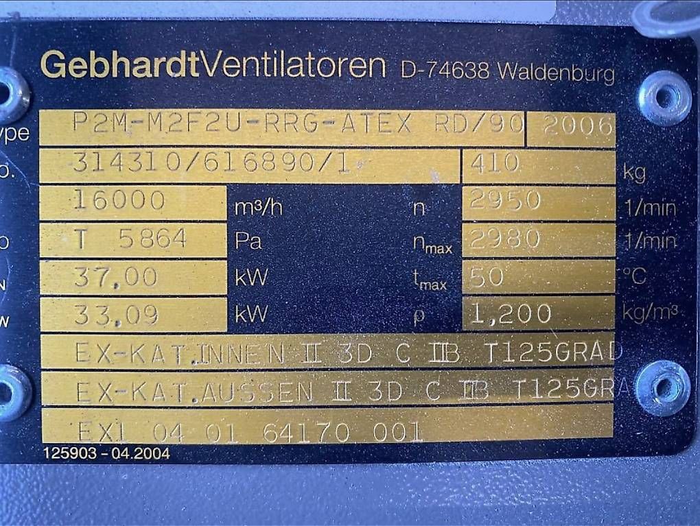 Ventilatoren: Industrieventilator Ex geschützt Gewerbe – Gebraucht aus Marbach SG von Samantha-at 2