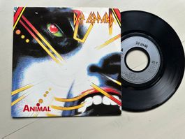 DEF LEPPARD rare tolle Single Animal UK Rock Kult Top Hit