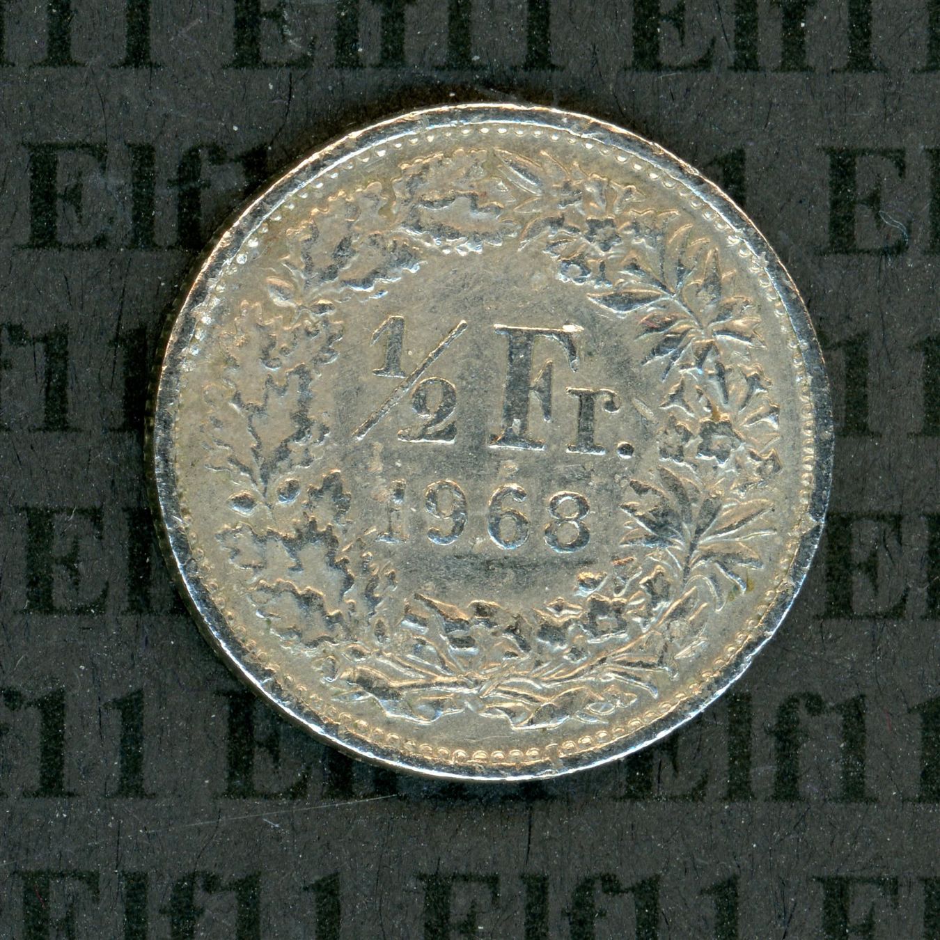 Tutti le monete: CHF___0.50 1968 ss 50 Rappen – Usato da Widnau venduto da Elf11