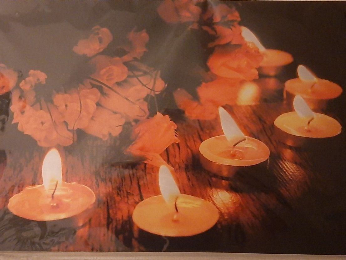 Bilderrahmen: Weihnachten LED Kunstbild brennende Kerzen flackernd – Neu und originalverpackt aus Kilchberg ZH von ruedi34 2