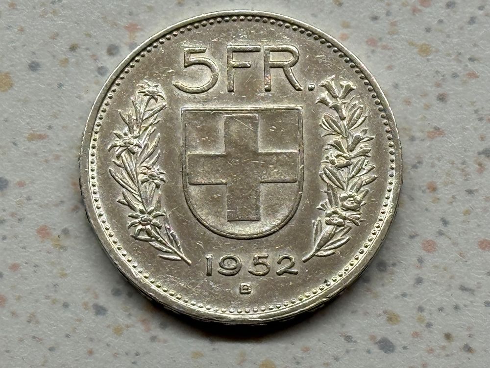 1952 5 Franken selten um vorzüglich (Gebraucht) in für CHF 20 – mit ...