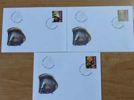 F1254 - 3 FDC Noel 2007