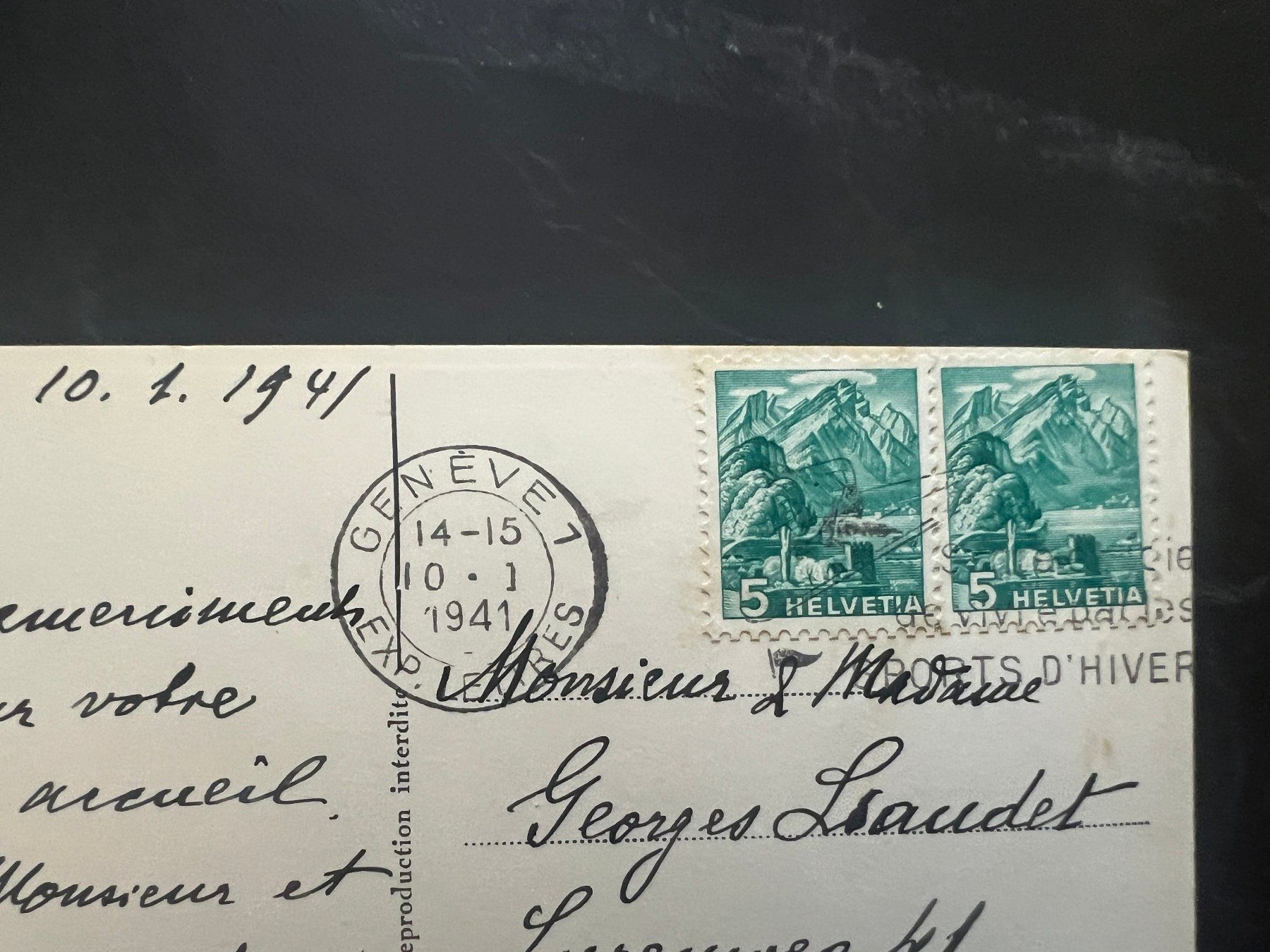 Cartes postales: AK  1941 Genf   (G3345) – D'occasion à Hinwil par Sidi4 1