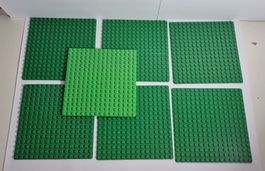 7 grüne Bauplatten Lego Konvolut 16×16