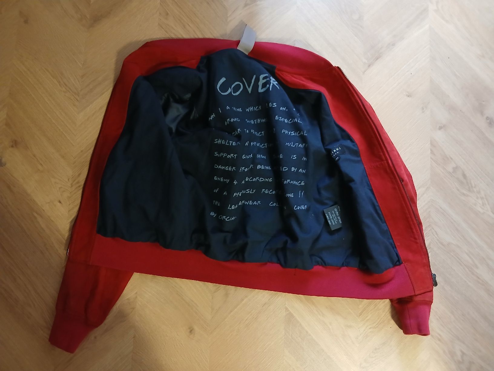 Giacche: Orciani Leather Velour Red Bomber Jacket IT 44 – Nuovo (secondo la descrizione) da Wil SG venduto da tre_g2l7 5