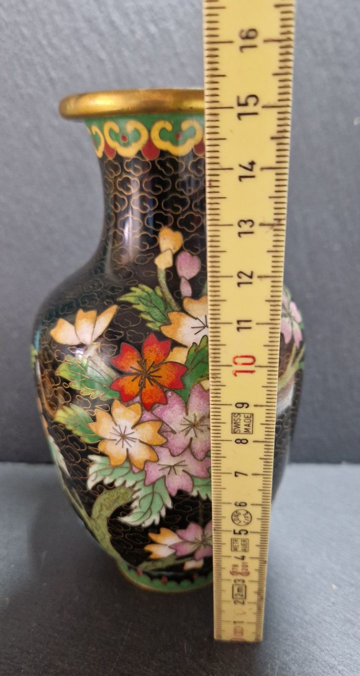Vasi & Recipienti: Cloisonné Vase China Emaille – Usato da Winterthur venduto da Sadega 4