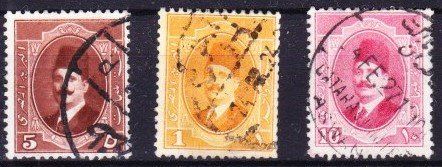 Tutti i francobolli: Série 3 timbres Égypte - 1923 - Obl. – Usato da Blonay venduto da Leglaude_01