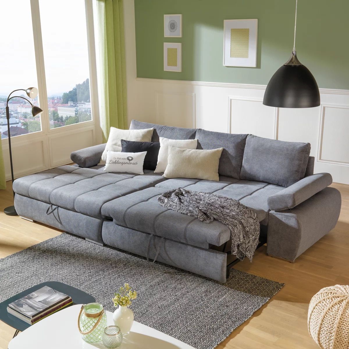 Divani: Carryhome ECKSOFA in Flachgewebe Grau 173/294 cm – Usato da Eschen venduto da 14Jessica14