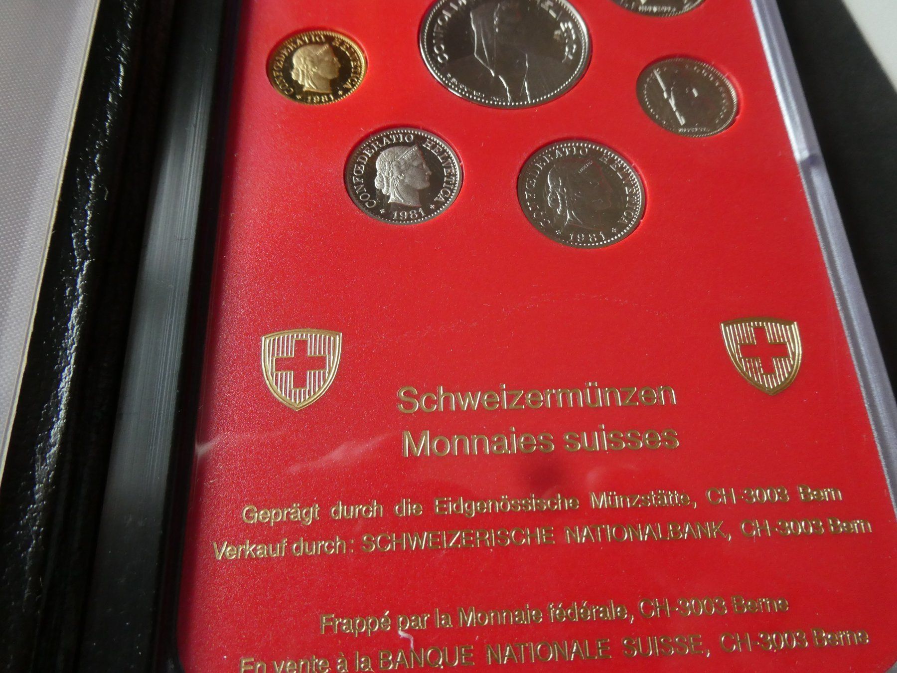 Toutes les monnaies: Schweiz 1981, Münzsatz Polierte Platte – Neuf (Voir description) à Hinterforst par Rohusri 4