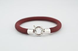 Armband Silber 925 & Seide (13915)