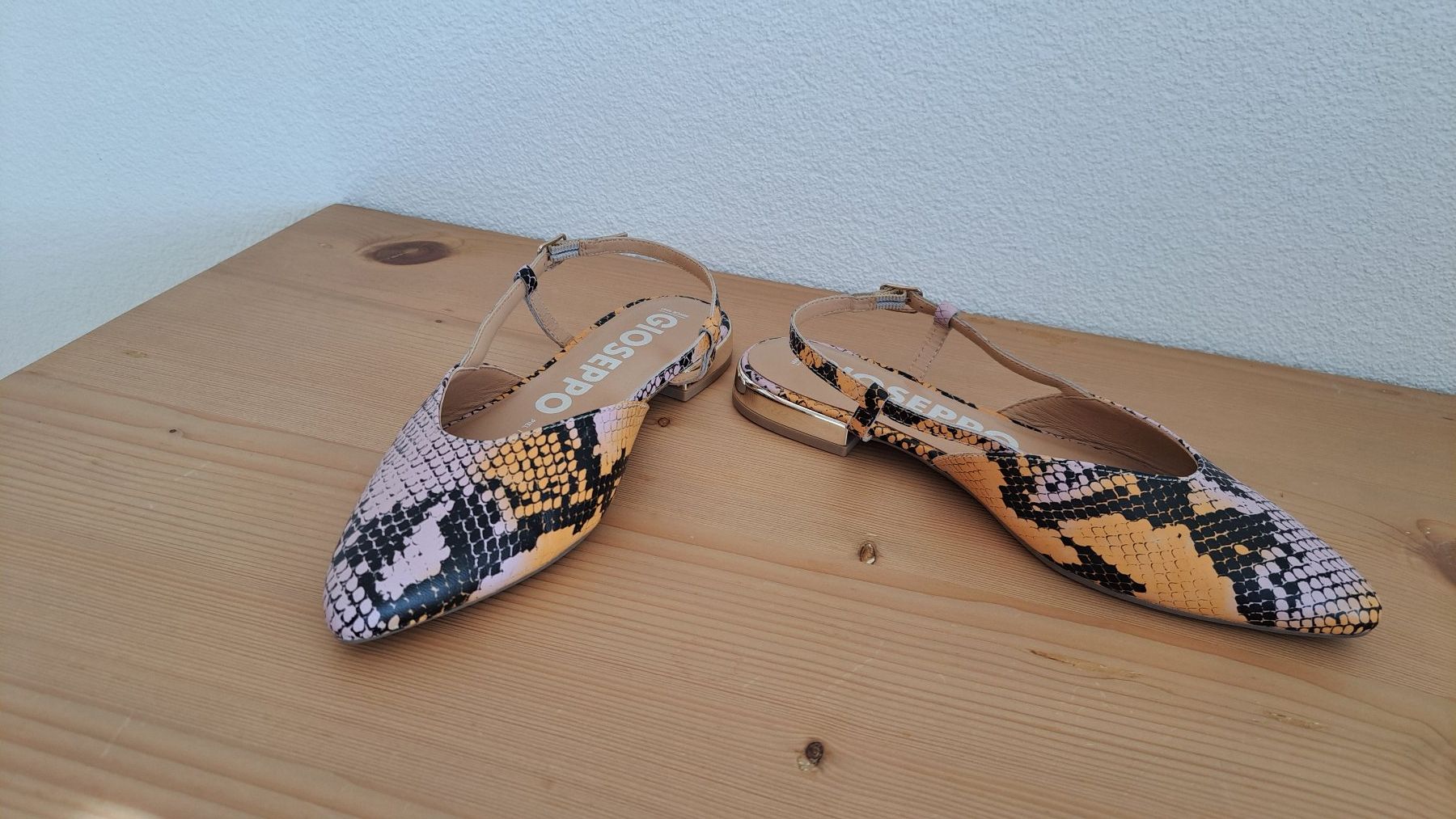 Scarpe da donna: Sling Pumps Ballerina Gr. 38, Leder multicolor – Nuovo (secondo la descrizione) da Glarus venduto da Froschteich 1
