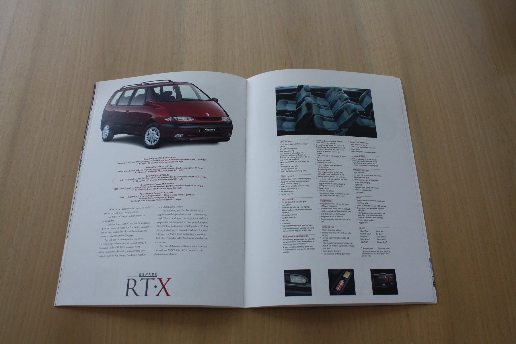Renault Documenti: Renault Espace - Original Prospekt - 3/1999 – Usato da Wikon venduto da erwin400 7