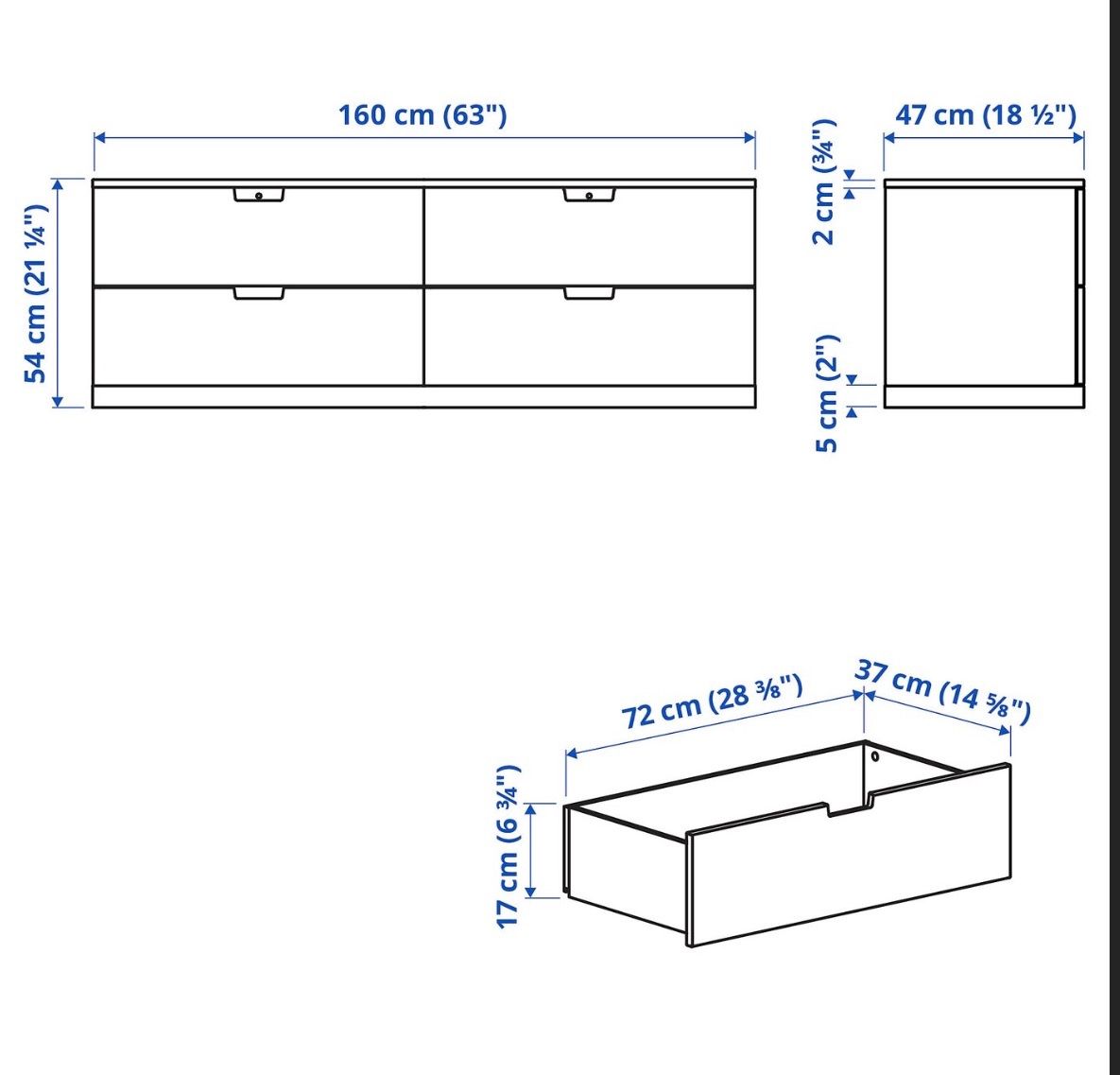 Ikea Cassettiere: Nordli Kommode 160 x 54 – Usato da Dallenwil venduto da AlexGGG 3