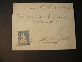 20.DEZ.1854, 23 A, STRUBEL, KLEINBRIEF STECKBORN- FRAUENFELD