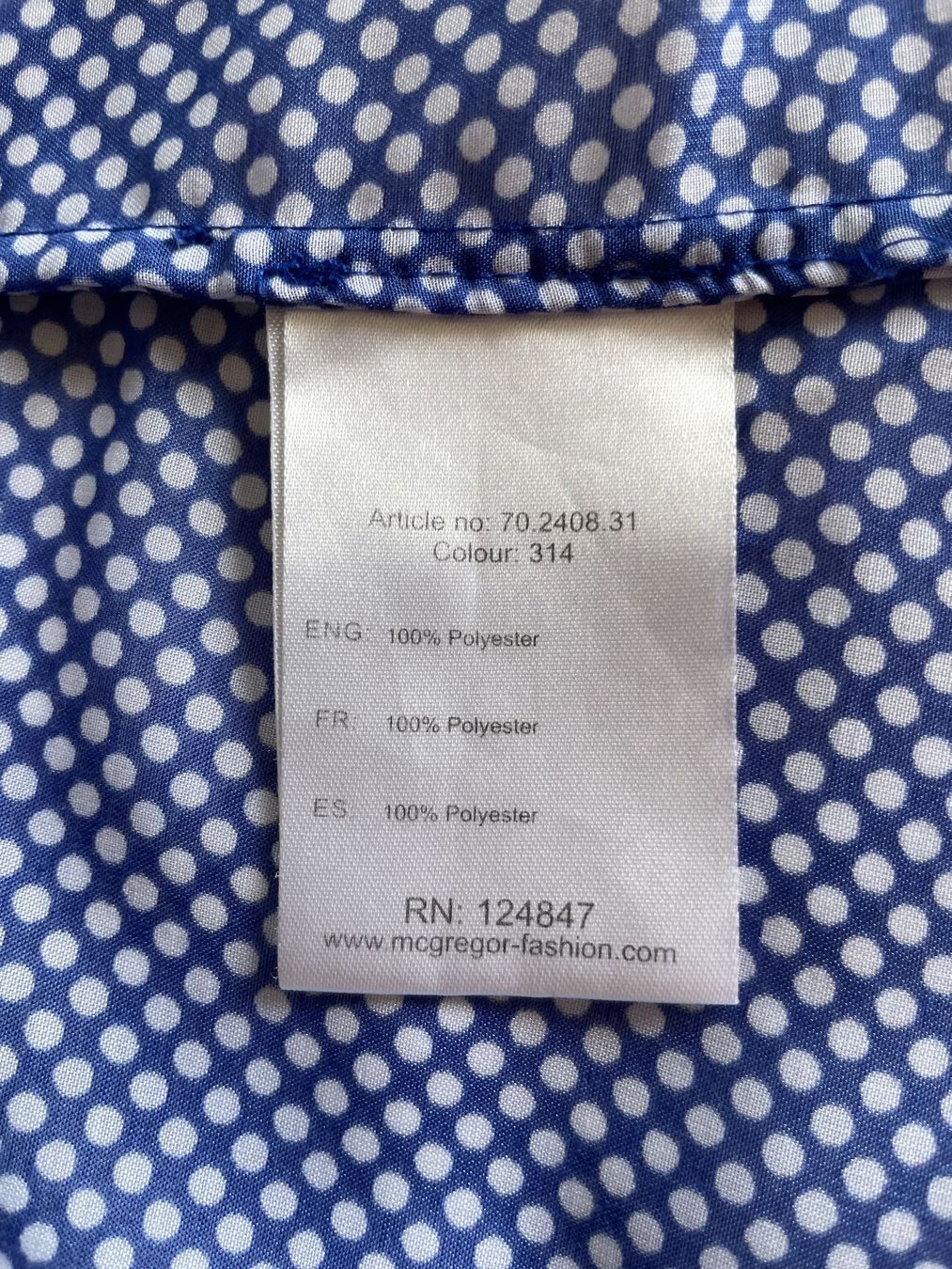 Camicette: Wickelbluse McGregor Gr. 38 blau/weiss – Usato da Münchenstein venduto da ann_2n6y 6