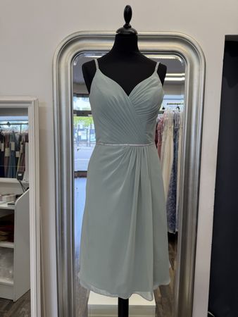 Hellgrün Sommer Kleid, Strass-Detail, Größe 34