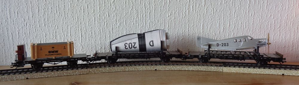 MARKLIN HO SET réf 2666 DIGITAL TRAIN DE TRANSPORT AVION JUNKERS DR. EUR 169,00 - FR