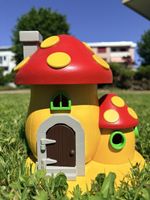 Pilzhaus Garten Deko
