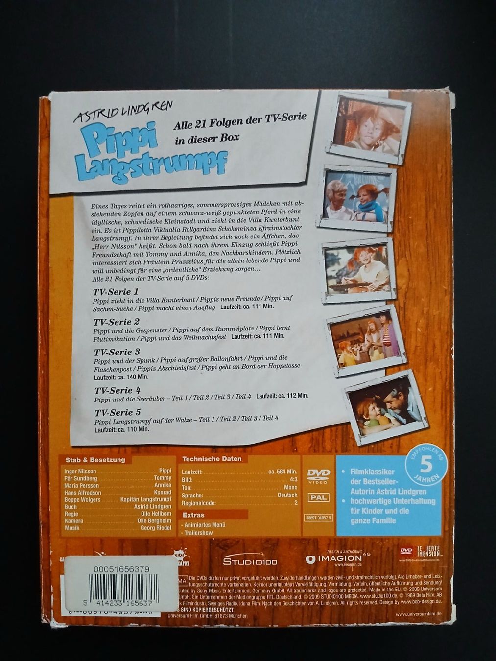 Tutti i DVDs: DVD 5er-Set Astrid Lindgren / Pippi Langstrumpf – Usato da Montlingen venduto da Mabesi 1