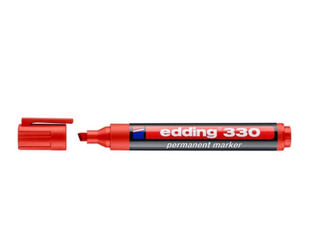 Penna & Evidenziatori: 10Stk.EDDING Permanent Marker 1-5mm 330-002 rot – Nuovo e nell'imballaggio originale da Necker venduto da liq24