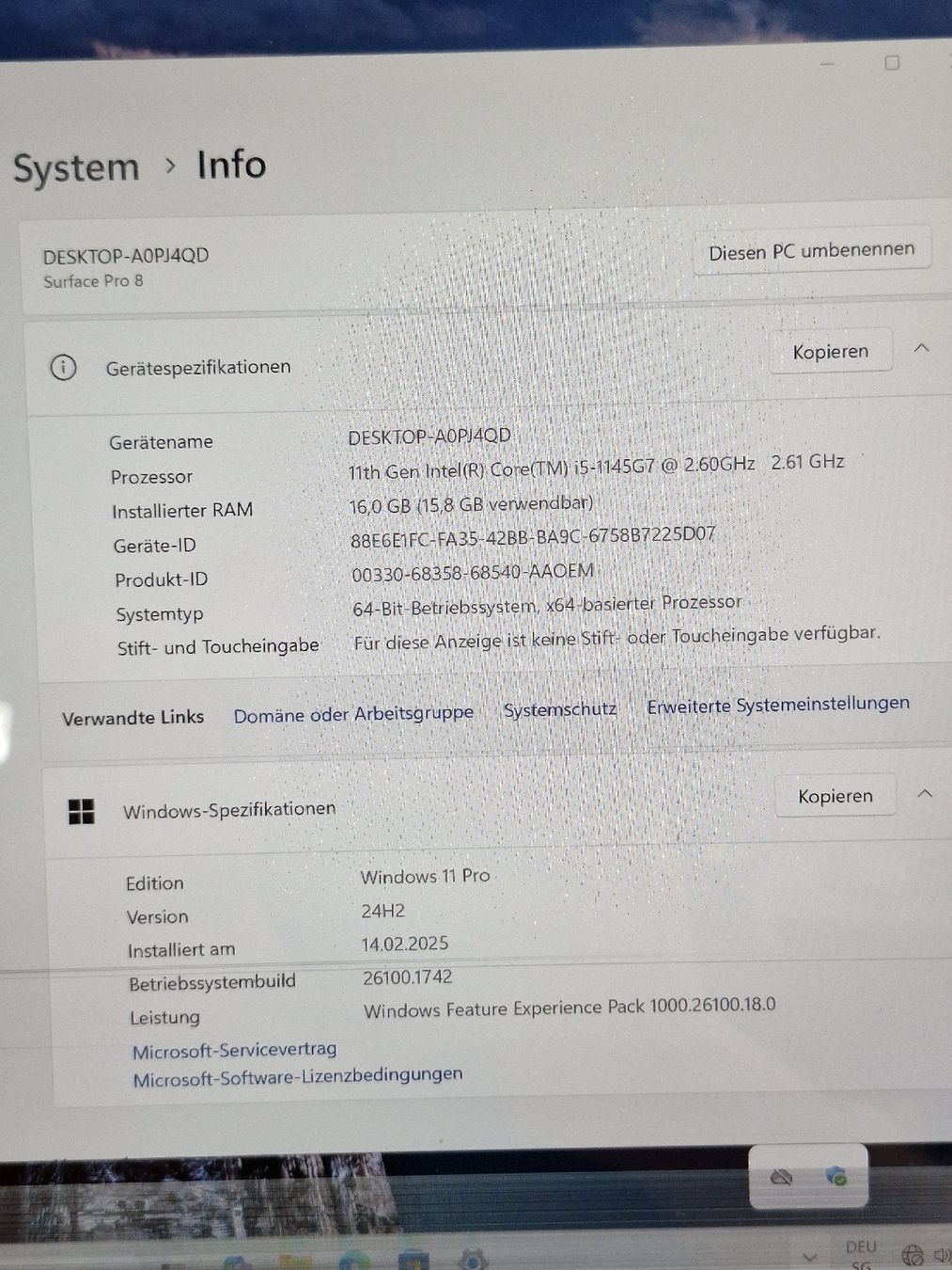 Microsoft Notebook: Microsoft Surface Pro 8 1983 DEFEKT  – Difettoso da Adliswil venduto da SaveElektro 1