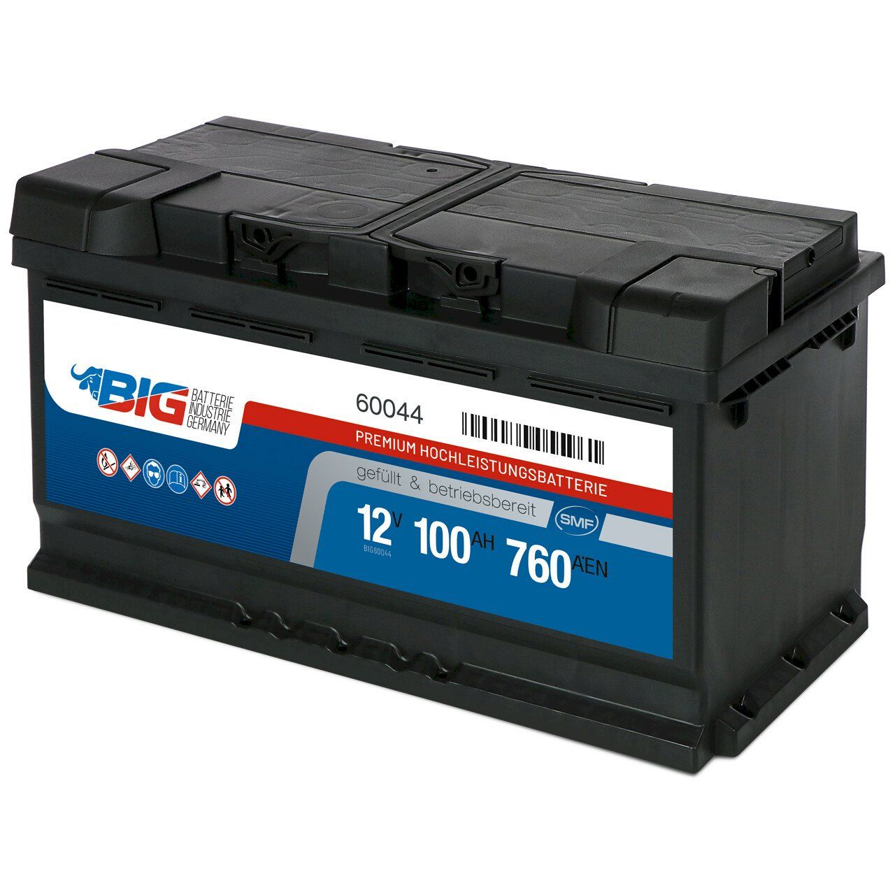 Batterie: BIG Premium 12V 100Ah Autobatterie – Nuovo e nell'imballaggio originale da Bottighofen venduto da zaap 1