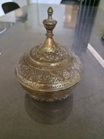 Antike orientalische Kupferschale handgetrieben verzinnt 