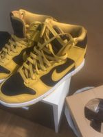 Scarpe Nike Dunk High, giallo/nero, taglia 42, usate