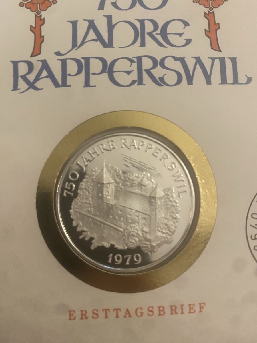 Medaglie: Numisbrief 175 Jahre Rapperswil – Nuovo (secondo la descrizione) da Muralto venduto da Alex1912 1