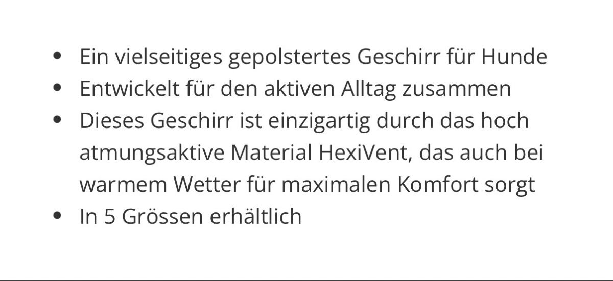 Guinzagli & Collari: Non Stop Brustgeschirr – Usato da Wangen SZ venduto da ca018 4