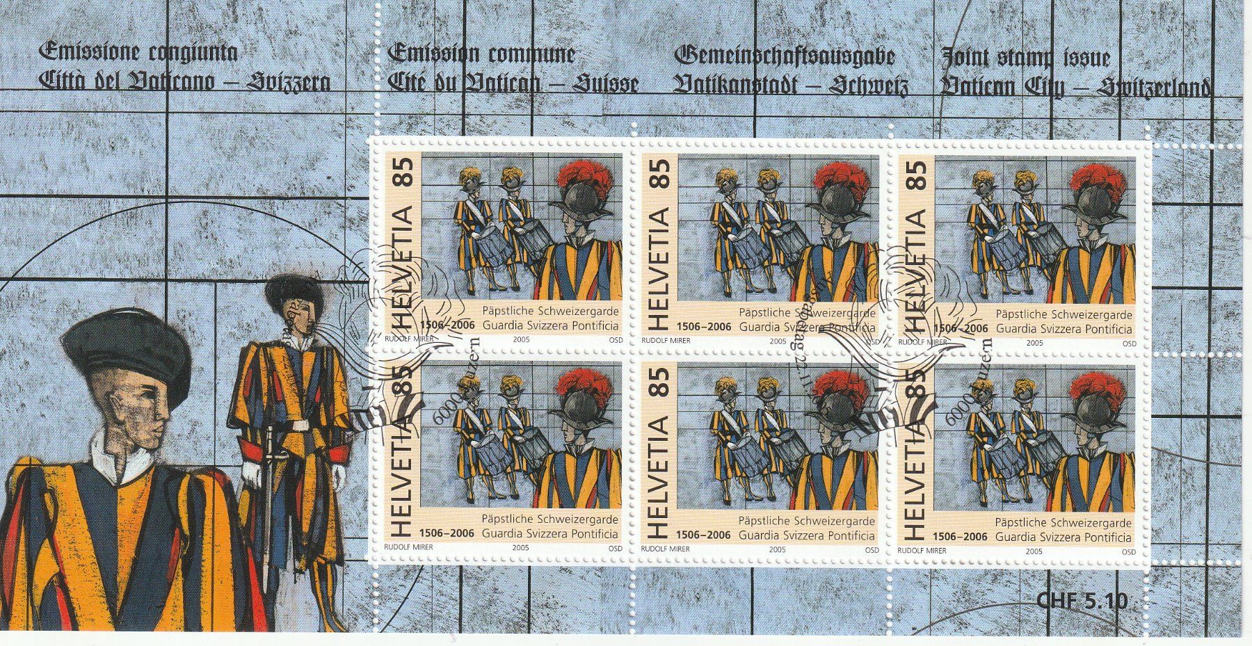 Alle Briefmarken: CH Briefmarken  Lot diverse Kleinbogen gestempelt – Gebraucht aus Rupperswil von Ema10 4