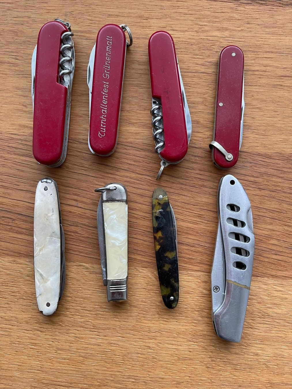 Coltelli tascabile: 8 Sackmesser / Taschenmesser – Usato da Burgdorf venduto da Apfel62 1