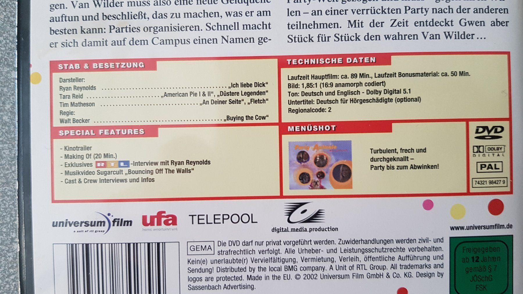 Tutti i DVDs: DVD Party Animals – Usato da Oetwil am See venduto da fineli2 1