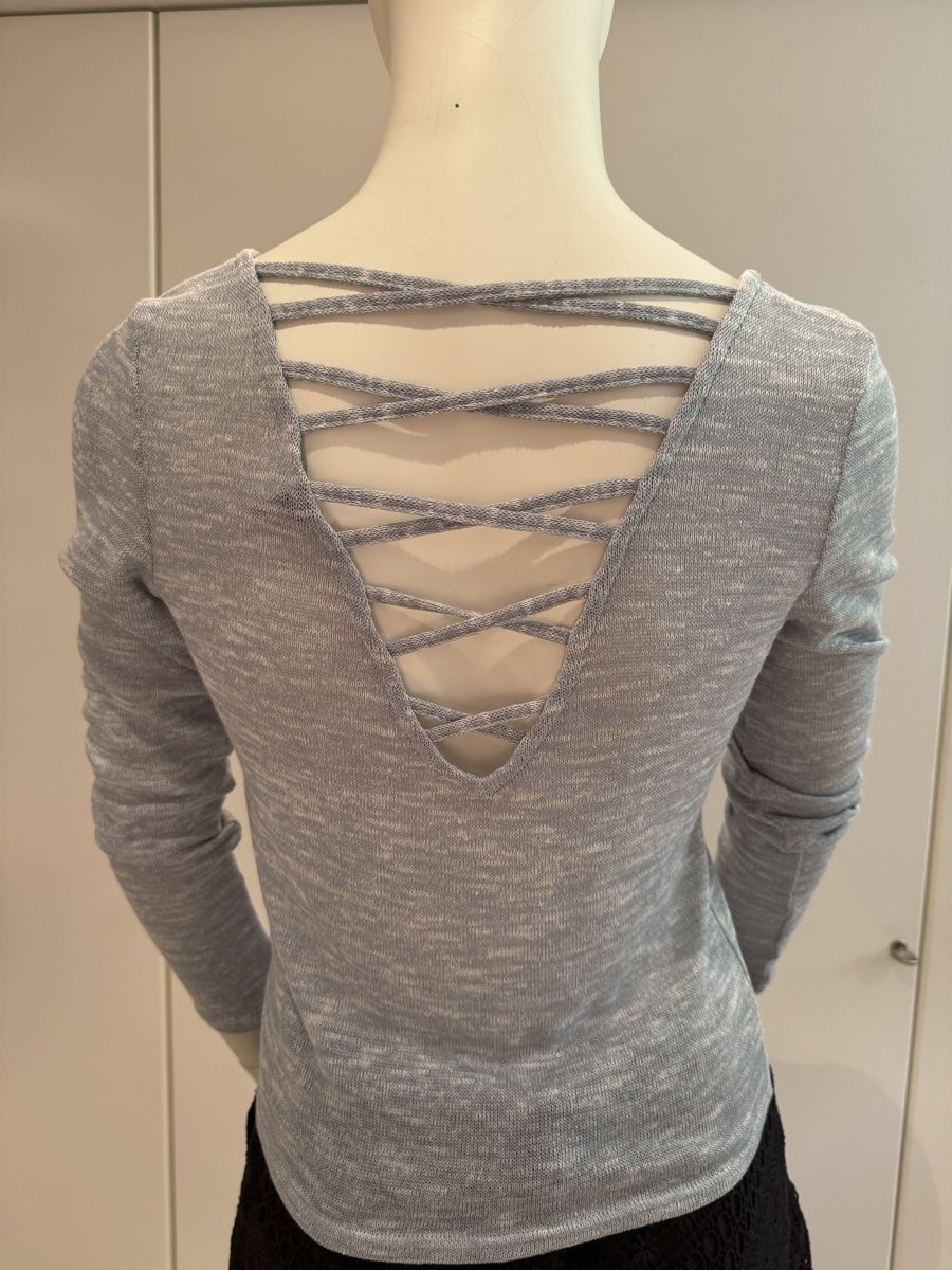Maglioni & Felpe: Pull Femme Dos Croisé Sexy - Taille S-36 – Nuovo (secondo la descrizione) da Genève venduto da flocon06 2