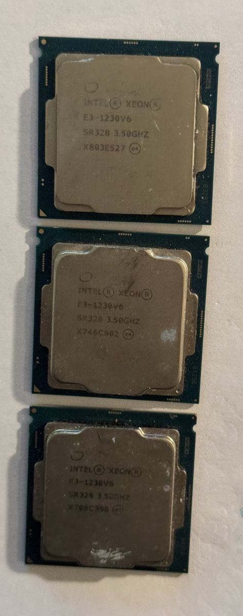 Intel Elektronikbauteile: 3 Stück. Intel Xeon E3-1230V6 CPU - Top Zustand – Gebraucht aus Zürich von Ghasemii