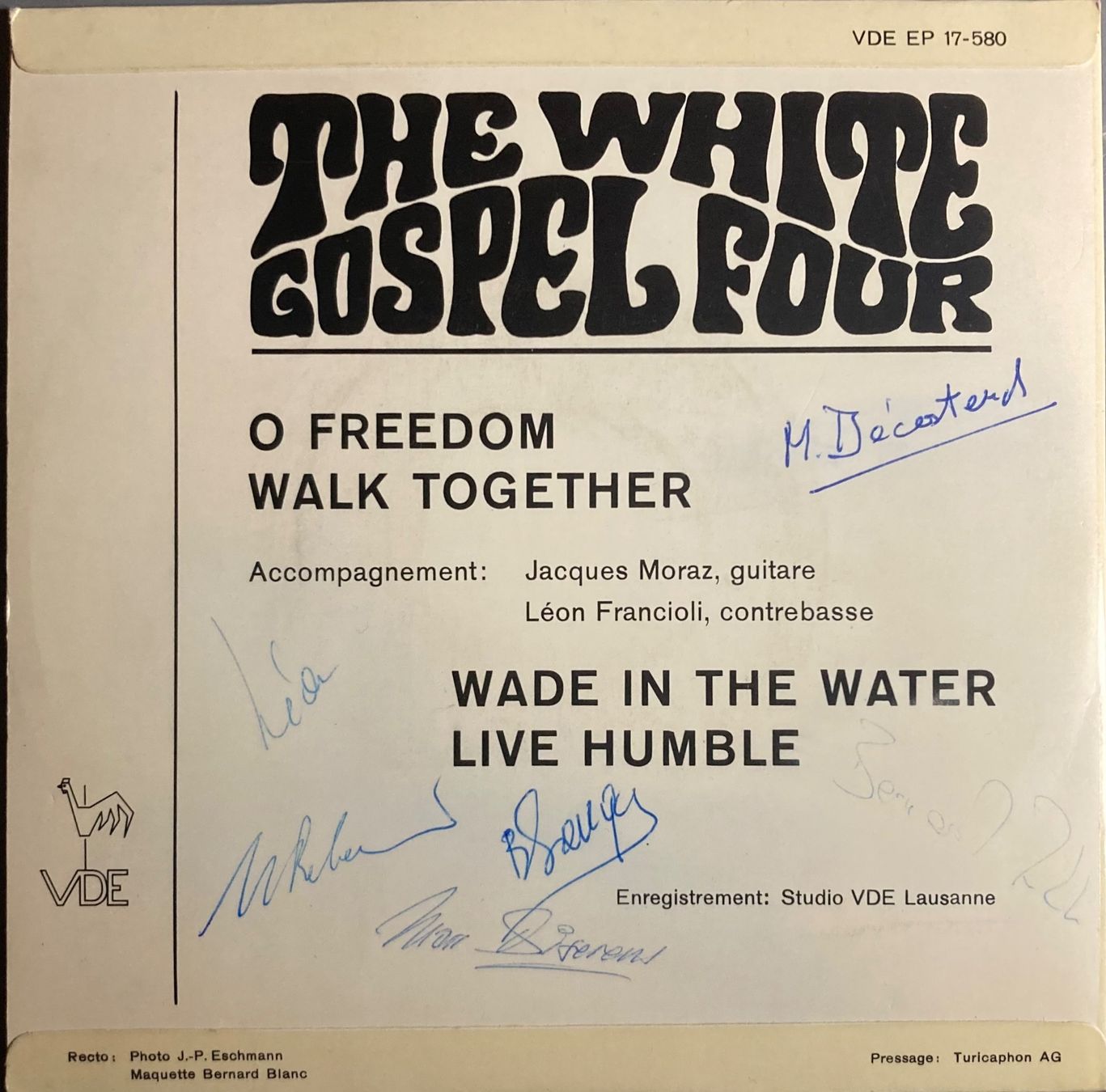 Dischi in vinile: THE WHITE GOSPEL FOUR - O FREEDOM – Usato da Poliez-Pittet venduto da Newtown-Records 1