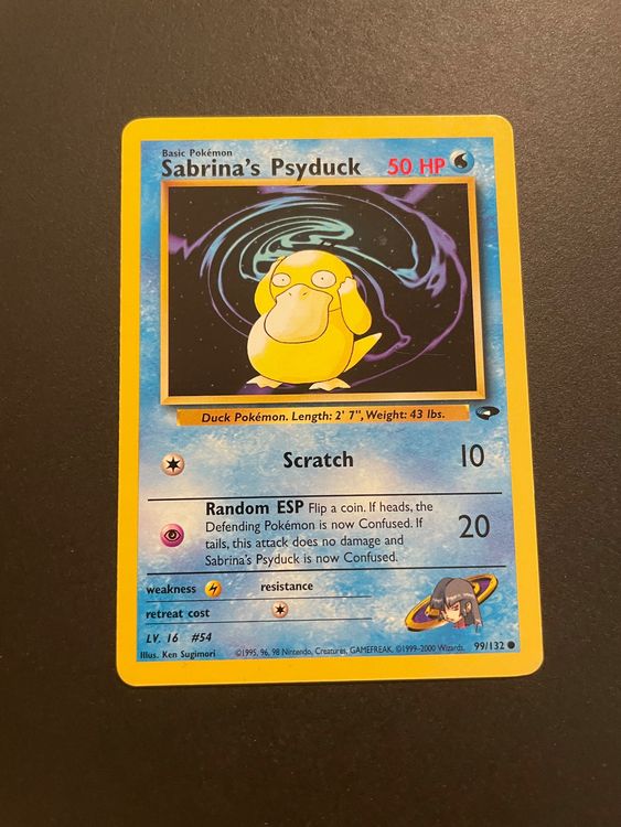 Sabrina's Psyduck 99/132 Gym Challenge | Kaufen auf Ricardo