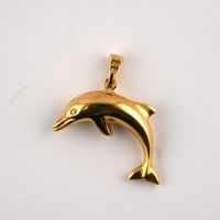 Delphin 18K Anhänger