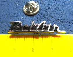 BEL AIR CHEVROLET AUTO SCHRIFTZUG GEPRÄGT SILBRIG