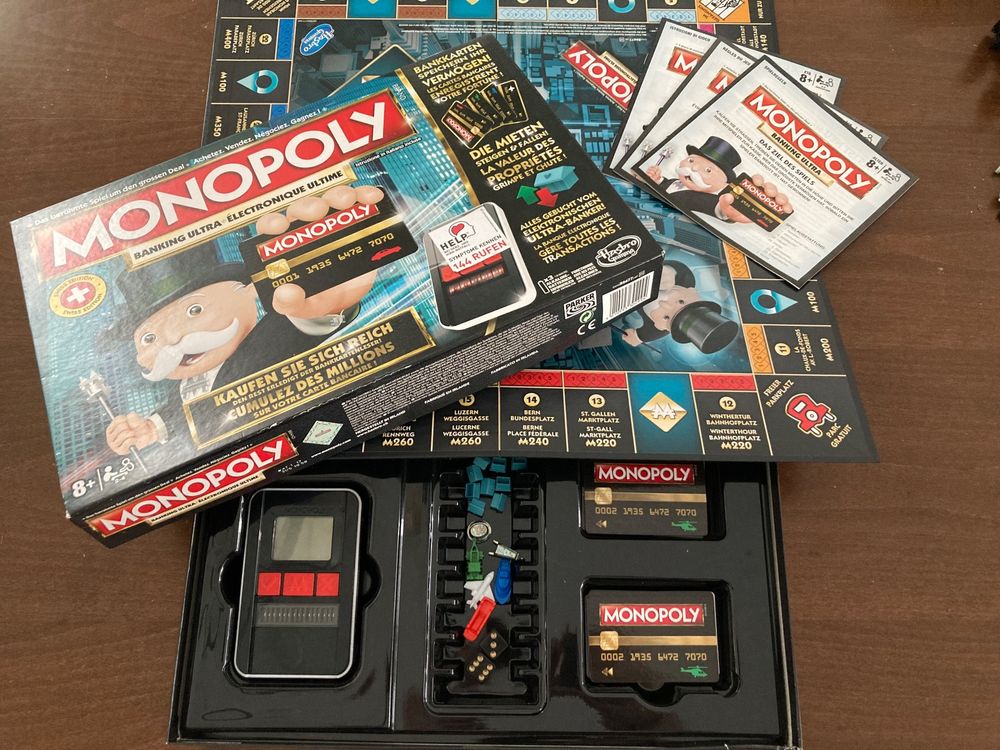 Monopoly Banking Ultra D F Swiss Edition Spiel Parker Hasbro (Neu ...